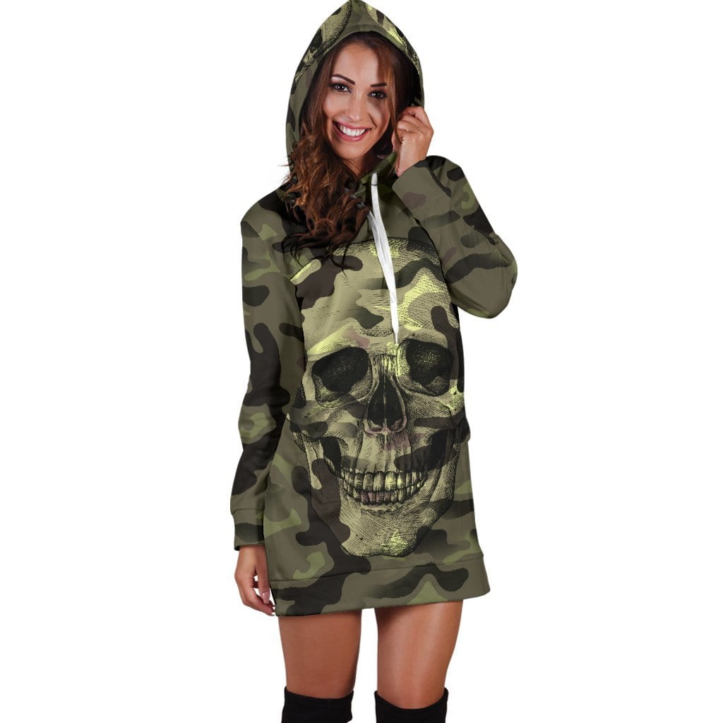 Camo hoodie dress online