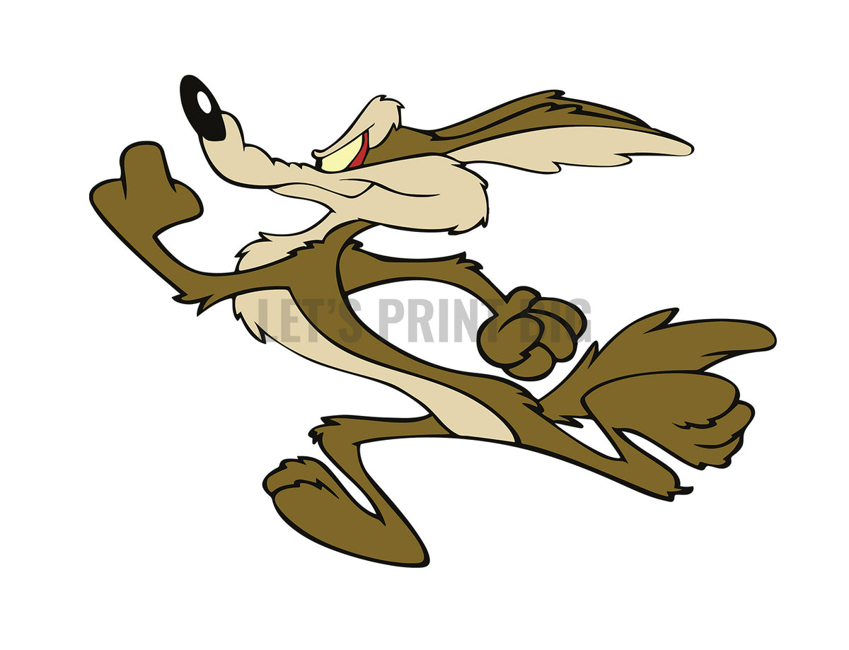 Wile E. Coyote color decal sticker Mirrored Image Available – Let's ...